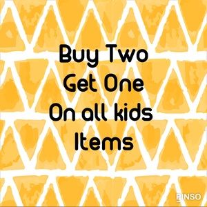 BOGO Kids Deal! Buy 2 get 1 free